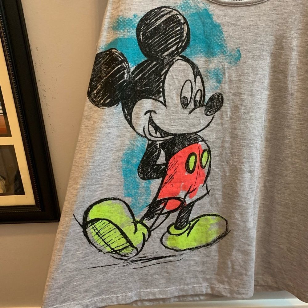 Disney Mickey Mouse Racer Back Sleep Tank sz L 12-14 NWT